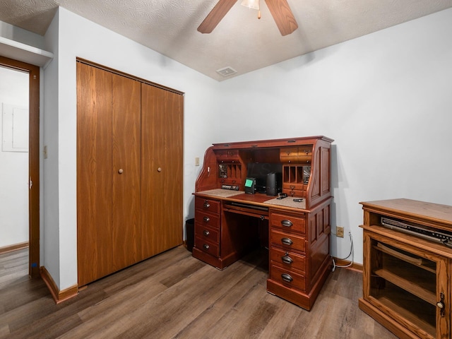 4401 Hammerton Dr Unit 13A, Columbus, OH 43228 - office space featuring wood finished floors and a ceiling fan
