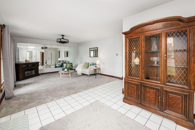 4388 Allen Dr, Columbus, OH 43213 - entrance foyer with light colored carpet and light tile patterned floors