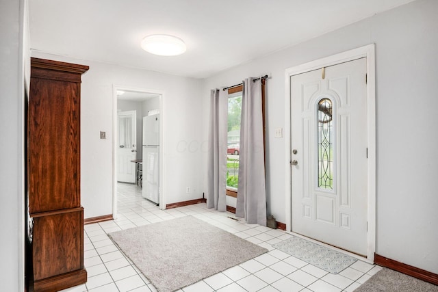 4388 Allen Dr, Columbus, OH 43213 - foyer with baseboards and light tile patterned flooring