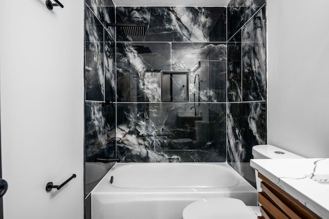 2840 Harnet Ct, Columbus, OH 43231 - full bathroom featuring vanity and bathing tub / shower combination