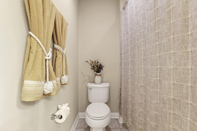 6220 Albany Brooke Dr, Westerville, OH 43081 - bathroom with tile patterned floors and a shower with curtain