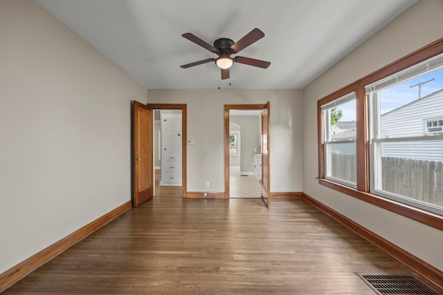 685 S Hague Ave, Columbus, OH 43204 - spare room featuring wood finished floors and a ceiling fan