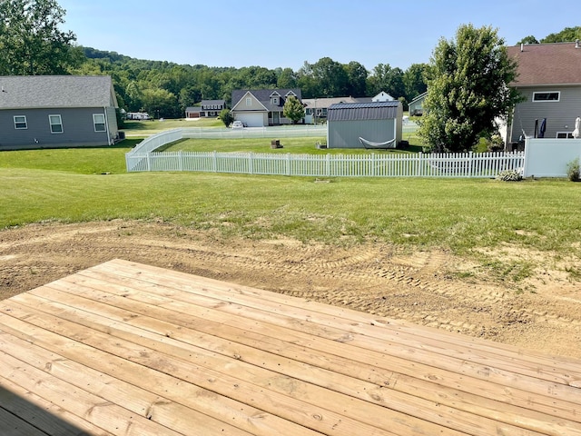 32352 Lilac Ln, Logan, OH 43138 - wooden deck with a residential view