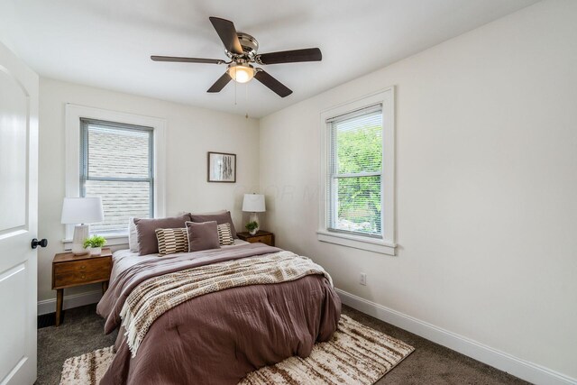 1233 Oakwood Ave, Columbus, OH 43206 - bedroom featuring carpet flooring and ceiling fan