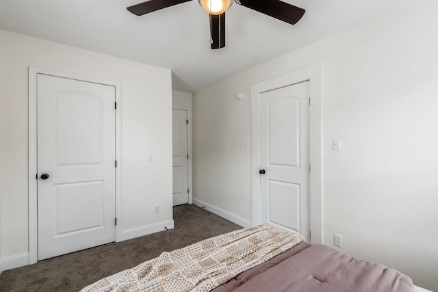 1233 Oakwood Ave, Columbus, OH 43206 - unfurnished bedroom featuring carpet flooring and a ceiling fan