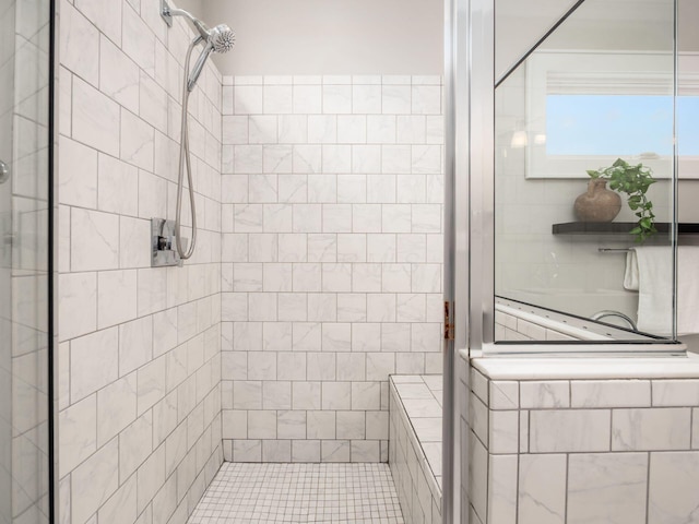 248 E Whittier St, Columbus, OH 43206 - bathroom featuring a shower stall