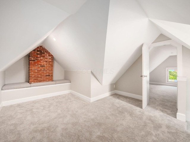 248 E Whittier St, Columbus, OH 43206 - additional living space with carpet flooring and lofted ceiling
