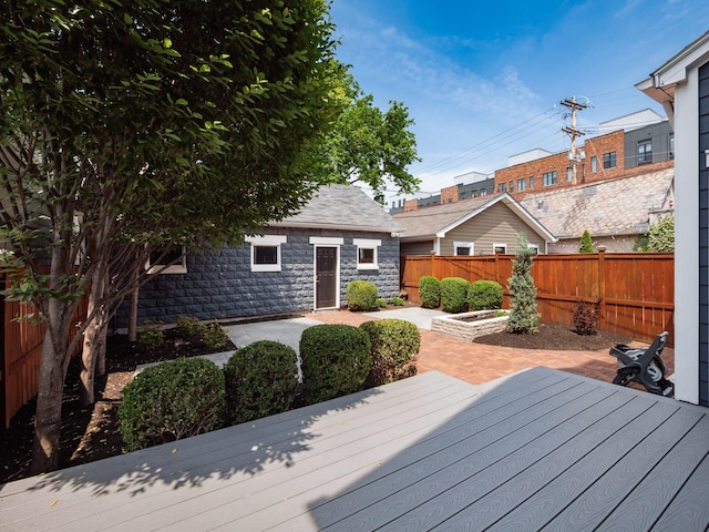 248 E Whittier St, Columbus, OH 43206 - deck featuring a fenced backyard and a patio