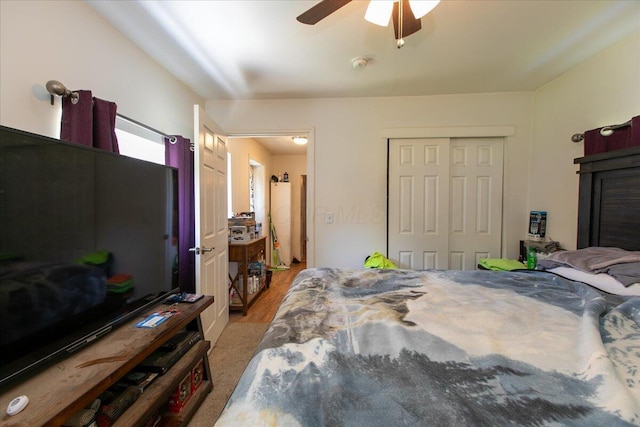 1935 Sedan Ave, Obetz, OH 43207 - carpeted bedroom featuring a closet and ceiling fan