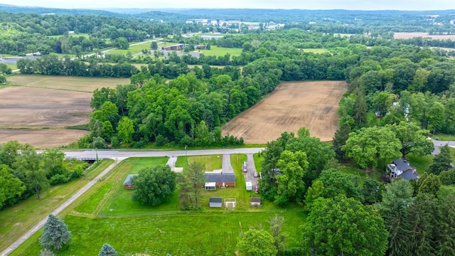 1508 W Hanley Rd, Mansfield, OH 44904 - aerial view of property's location with rural landscape and rows of crops