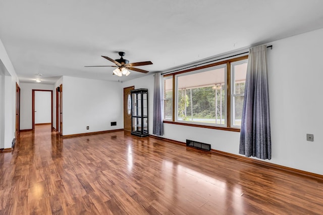 1508 W Hanley Rd, Mansfield, OH 44904 - spare room featuring a ceiling fan and wood finished floors