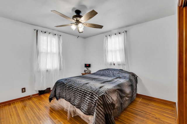 1508 W Hanley Rd, Mansfield, OH 44904 - bedroom featuring hardwood / wood-style floors and ceiling fan