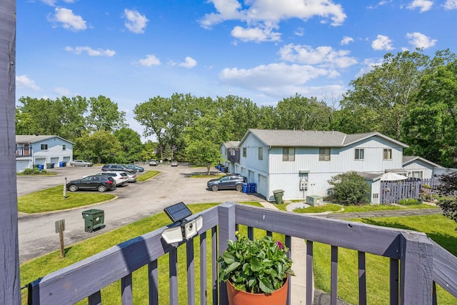 699 Cherry Hollow Rd Unit A, Columbus, OH 43228 - balcony with view of wooded area