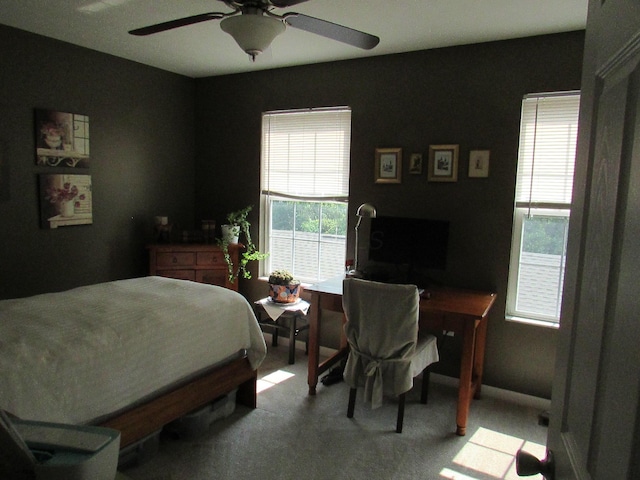 6038 Phar Lap Dr, New Albany, OH 43054 - carpeted bedroom featuring a ceiling fan