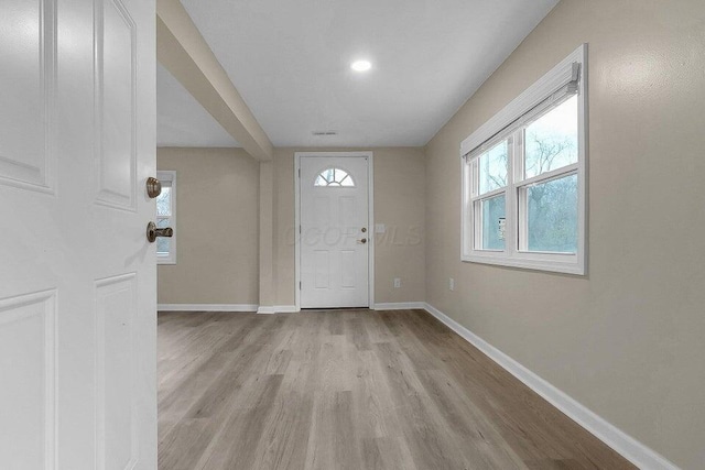 3784 Armuth Ave, Columbus, OH 43219 - entrance foyer with light wood finished floors and baseboards