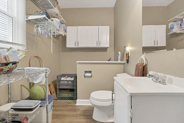625 E Mulberry St, Lancaster, OH 43130 - bathroom featuring vanity and wood finished floors