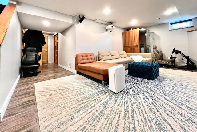 8576 Army Pl, Galloway, OH 43119 - cinema featuring wood finished floors and baseboards