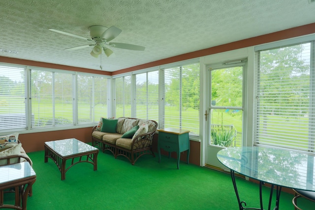249 Orchard View Dr NE, Lancaster, OH 43130 - sunroom with carpet and a textured ceiling