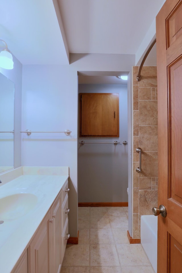 249 Orchard View Dr NE, Lancaster, OH 43130 - bathroom featuring vanity and bathing tub / shower combination