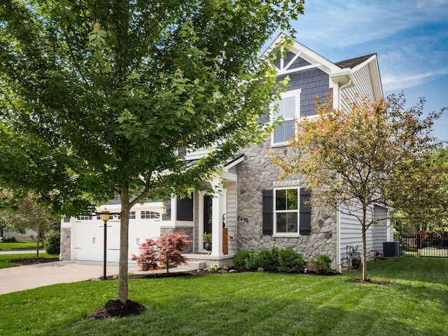 153 Shawnee Dr, Pickerington, OH 43147 - view of property hidden behind natural elements featuring stone siding and driveway