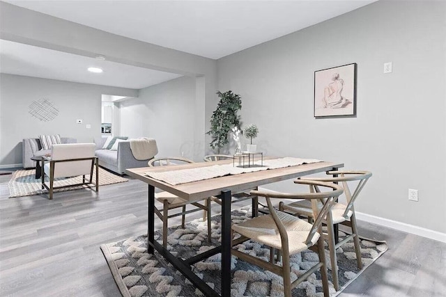387 N Garfield Ave, Columbus, OH 43203 - dining area featuring wood finished floors and recessed lighting