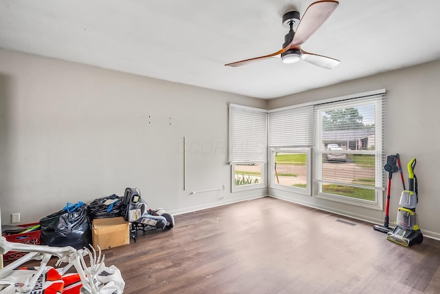 11 Richards Dr, Delaware, OH 43015 - unfurnished bedroom featuring wood finished floors and ceiling fan