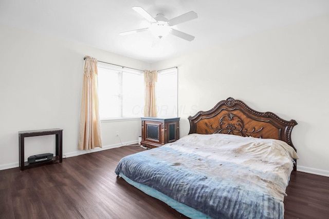 1121 Afton Rd, Columbus, OH 43221 - bedroom featuring wood finished floors and ceiling fan