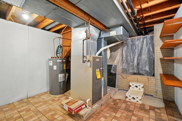 4985 N Lake Hill Dr, Delaware, OH 43015 - utilities featuring electric water heater and heating unit