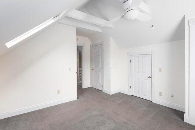 318 Berger Aly, Columbus, OH 43206 - bonus room featuring carpet, a skylight, and ceiling fan