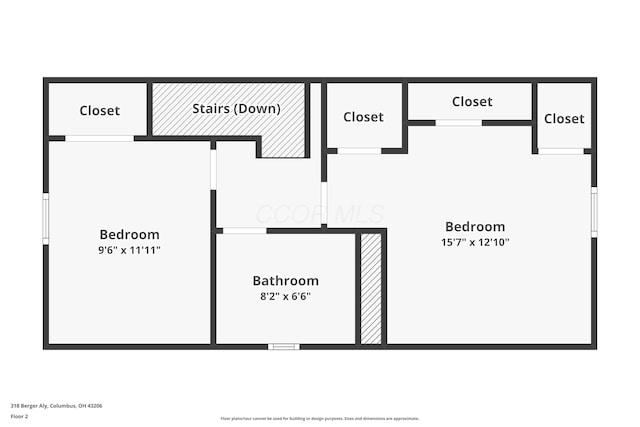 318 Berger Aly, Columbus, OH 43206 - view of floor plan / room layout