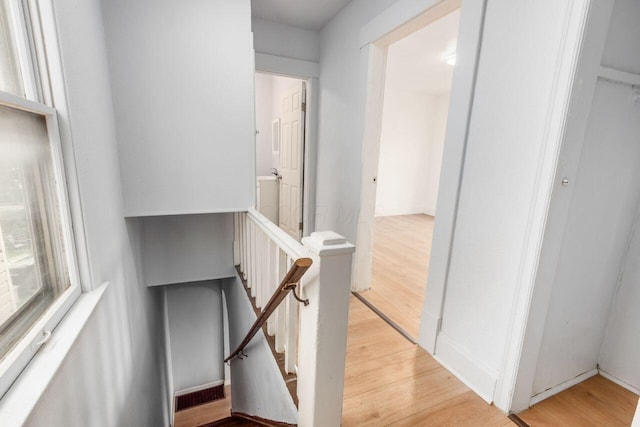 424 S Harris Ave, Columbus, OH 43204 - stairway featuring wood finished floors