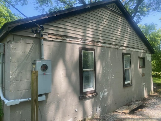 5 W Coffman St, Jackson, OH 45640 - view of property exterior with concrete block siding