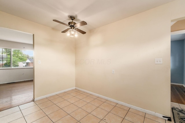 1208 Carolwood Ave, Columbus, OH 43227 - unfurnished room featuring ceiling fan and light tile patterned flooring