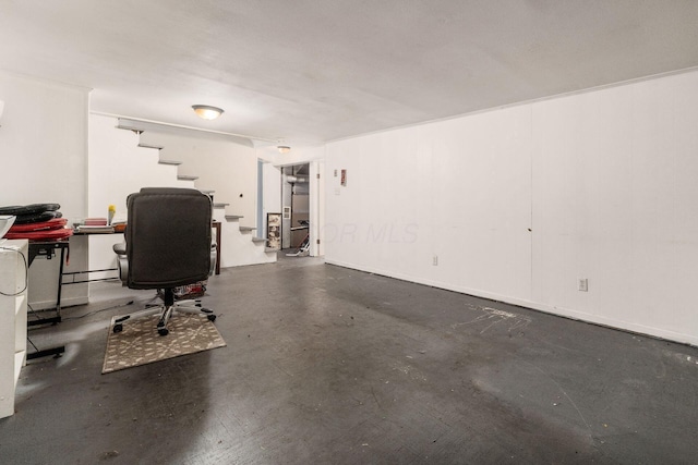 1208 Carolwood Ave, Columbus, OH 43227 - office area featuring finished concrete floors