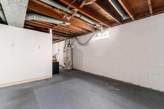1208 Carolwood Ave, Columbus, OH 43227 - below grade area featuring water heater