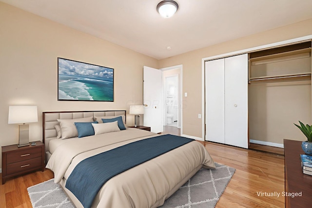 1208 Carolwood Ave, Columbus, OH 43227 - bedroom with a closet and light wood finished floors