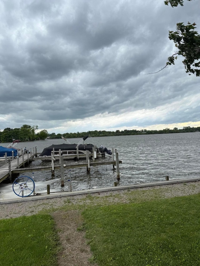 13997 Custers Point Rd NE, Thornville, OH 43076 - dock area featuring a water view