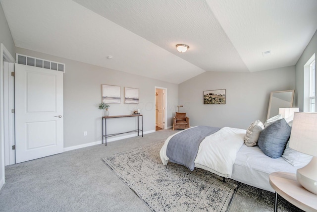 66 Genoa Cir, Commercial Point, OH 43116 - carpeted bedroom with vaulted ceiling and baseboards