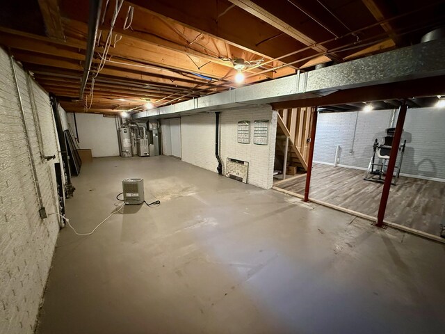 1724 Ramblewood Ave, Columbus, OH 43235 - unfinished below grade area with stairway and water heater