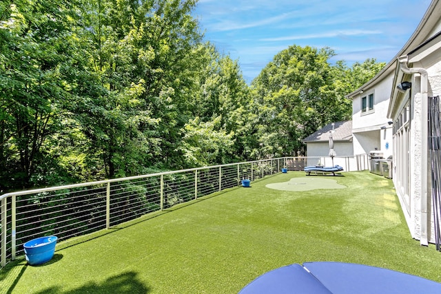 1967 Woodlands Pl, Powell, OH 43065 - view of yard featuring a balcony