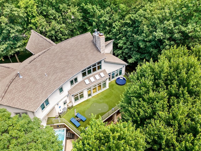 1967 Woodlands Pl, Powell, OH 43065 - aerial view of property and surrounding area