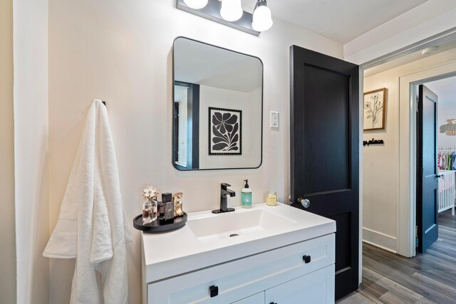 297 Central Ave, Newark, OH 43055 - bathroom with vanity and wood finished floors