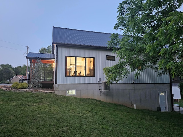 1240 Beath Ln, South Salem, OH 45681 - view of home's exterior with a yard and a metal roof