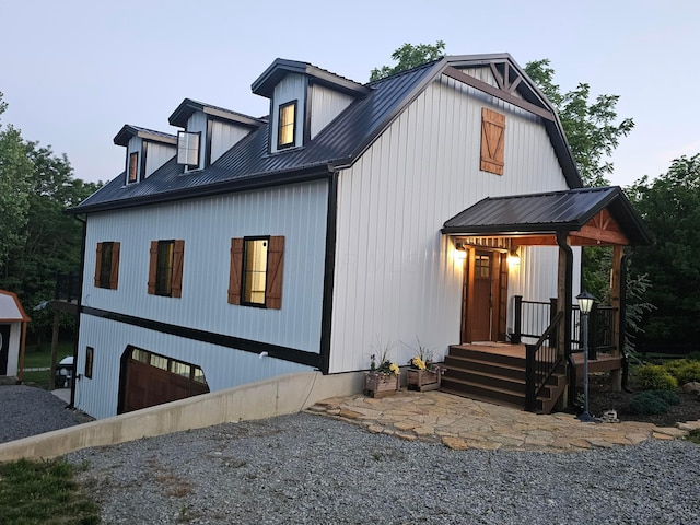 1240 Beath Ln, South Salem, OH 45681 - modern farmhouse featuring a metal roof and gravel driveway