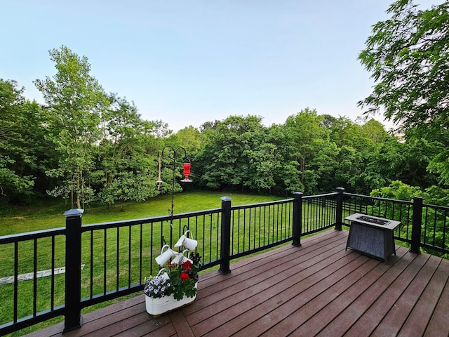 1240 Beath Ln, South Salem, OH 45681 - wooden terrace with a lawn