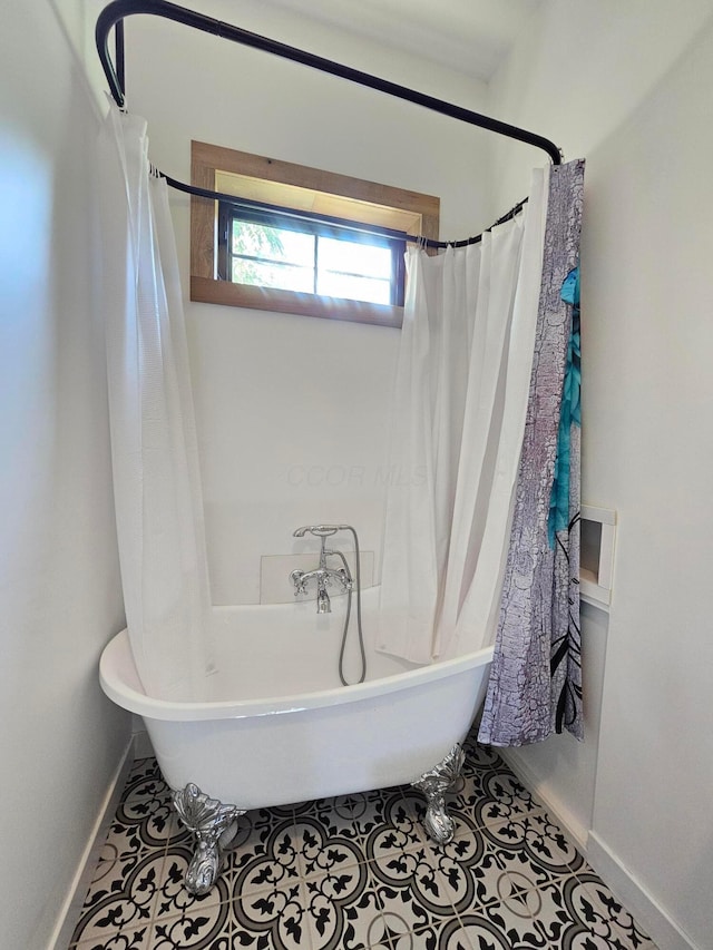 1240 Beath Ln, South Salem, OH 45681 - full bathroom with tile patterned floors and baseboards