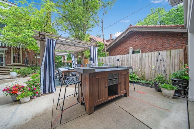 2465 E Broad St, Bexley, OH 43209 - view of patio featuring a pergola