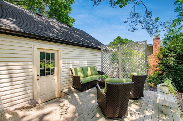 1133 Rockport Ln, Columbus, OH 43235 - wooden terrace with an outdoor hangout area