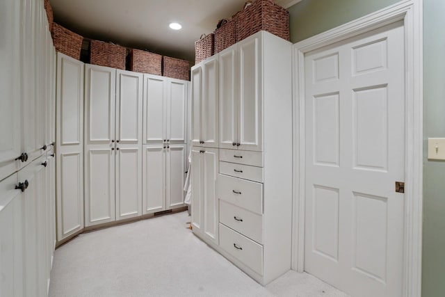161 Jackson St, Columbus, OH 43206 - walk in closet featuring light colored carpet