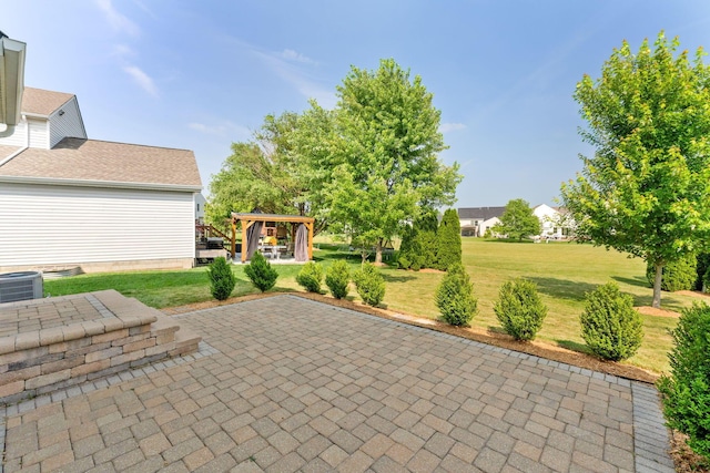 113 Olentangy Meadows Dr, Lewis Center, OH 43035 - view of patio featuring a gazebo